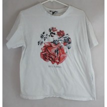 Forever 21 White T-Shirt With Colorful Bella Rosa Design Size Large - £11.45 GBP