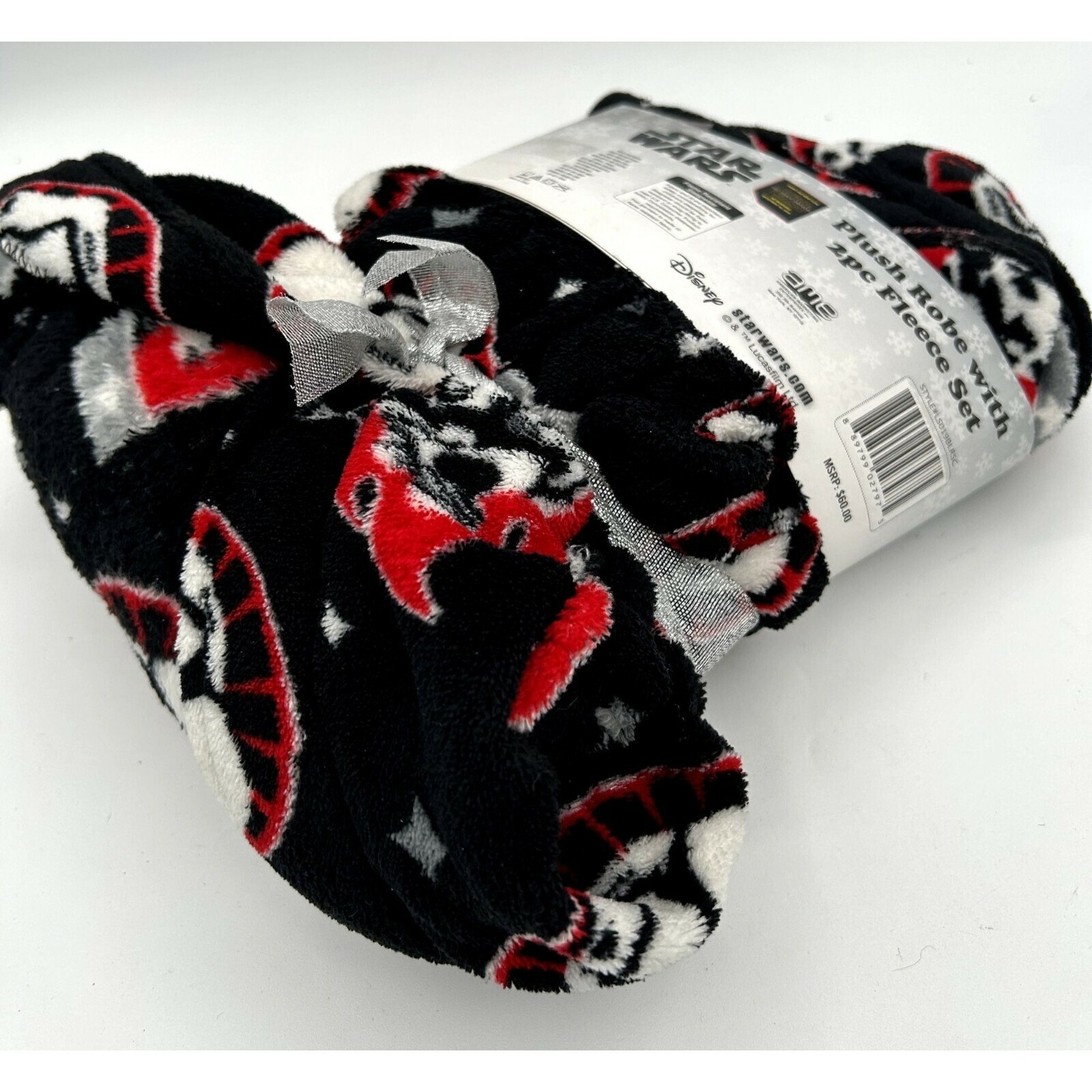 star wars plush robe with 2pc fleece set - XS (4) size - NWT Item image 2