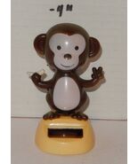 Solar Powered Monkey With Banana Animal Brown - $13.79 CAD
