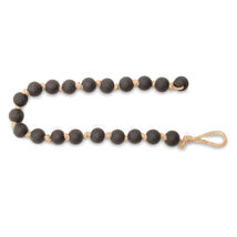 Modern Matte Black Bead Garland Set of 2 - 829160 - $77.39 CAD
