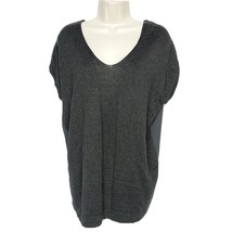Ann Taylor Loft Womens Lightweight Sweater Small Gray Sleeveless Scoop Neck - $15.25