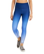 allbrand365 designer Womens Activewear Ombre 7/8 Leggings,Large,Sunset Cobalt - £38.66 GBP