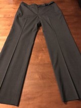 Ann Taylor Women&#39;s Pants Margo Charcoal Gray Fully Lined Size 8 X 32 - $30.94