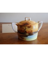 Vtg Noritake China Tree In The Meadow Covered Sugar Bowl Handle 3.75&quot; Gr... - $14.95