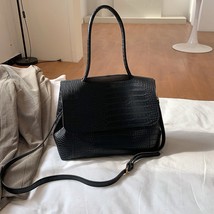 Women Pu Leather Messenger Bag Black   - £16.01 GBP
