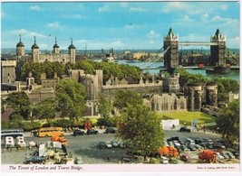 Postcard The Tower Of London &amp; Tower Bridge London England - £1.63 GBP