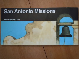 San Antonio Missions Official Map &amp; Guide Texas  - $3.99