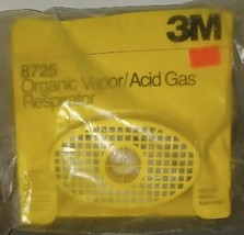 3M Respirator Organic Vapor Acid Gas 8725 New Old Stock Sealed - £15.71 GBP