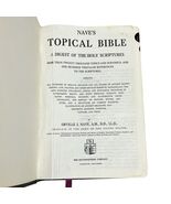 Vintage Naves Topical Bible 1962 Genuine Bound Leather Digest Of Holy Sc... - $274.17 MXN