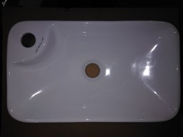 8GG93 Caracalla Rectangular Sink, 17-1/2" X 10-1/4" X 4-1/8", Good Condition - $83.10