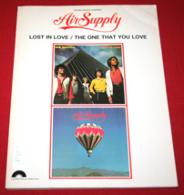 Vintage Air Supply Lost In Love / The One That I Love Songbook 1981 Sheet Music - £7.93 GBP