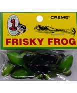 Creme Frisky Frog Lure, Black &amp; Chartreuse, 7 Count | PTF042 - $139.92 MXN