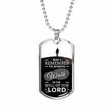 Express Your Love Gifts Walk in God&#39;s Will Inspirational Stainless Steel or 18k  - £35.57 GBP
