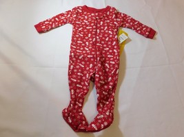 The Children&#39;s Place Baby Boy&#39;s Footie PJ Pajamas Size 0-3 Months Christ... - £12.46 GBP