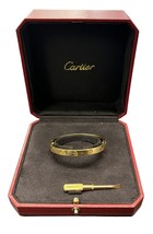 Cartier Unisex Bangle 18kt Yellow Gold 400048 - £3,910.54 GBP