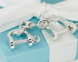 PRISTINE Tiffany &amp; Co Shackles Valet Horse Bit Key Ring Chain in Sterlin... - £323.97 GBP