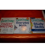 3 PACK STUDY SKILLS WRITING BOOKS SALE For Dummies Math Write Comedy Book - $19.19