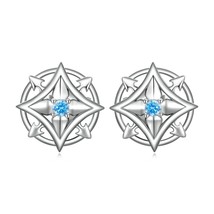 Bamoer Trendy 925 Silver Geshin Impact Collection Stud Earrings for Man Women Zh - £17.46 GBP