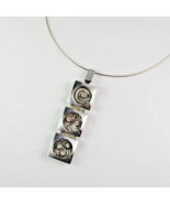 70s vINTAGE Handmade Silver Geometric Pendant Unisex Silver Pendant Make... - €312,17 EUR
