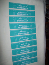 Lot of 10 Vintage Kmart Pharmacy 7&quot; Plastic Ruler Flexible Plastic Blue - £12.42 GBP