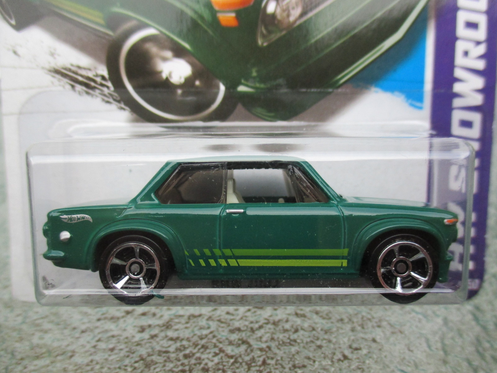Hot Wheels, BMW 2002, Green issued 2013 in BP - $5.00