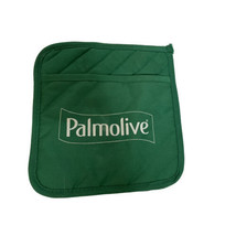 Vtg Rare Palmolive Green Padded Oven Pot Holder With Pocket NO RING Granny Core - £7.08 GBP