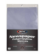BCW   Newspaper Sleeves 14x19 50 Each Pack Acid Free Archival Quality - £19.70 GBP
