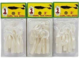 White Pearl Shad Minnow 2&quot; inch 12 Pack Fishing Lure Soft Plastic Jerk Bait Fish - $17.81