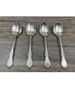 Oneida Stainless 4 Morning Blossom Soup Spoons, Replacements Spoons - £26.11 GBP
