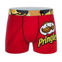 Crazy Boxers Pringles Logo Boxer Briefs Red - £7.98 GBP