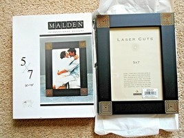 Malden Wood 5&quot; x 7&quot; Black Laser Cut Picture Frame #820-57 - $8.31