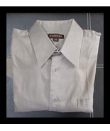 Zanzara Mens Heavy Brown Size 15-1/2  34/35 Collared Long Sleeve Pocket - €17,06 EUR