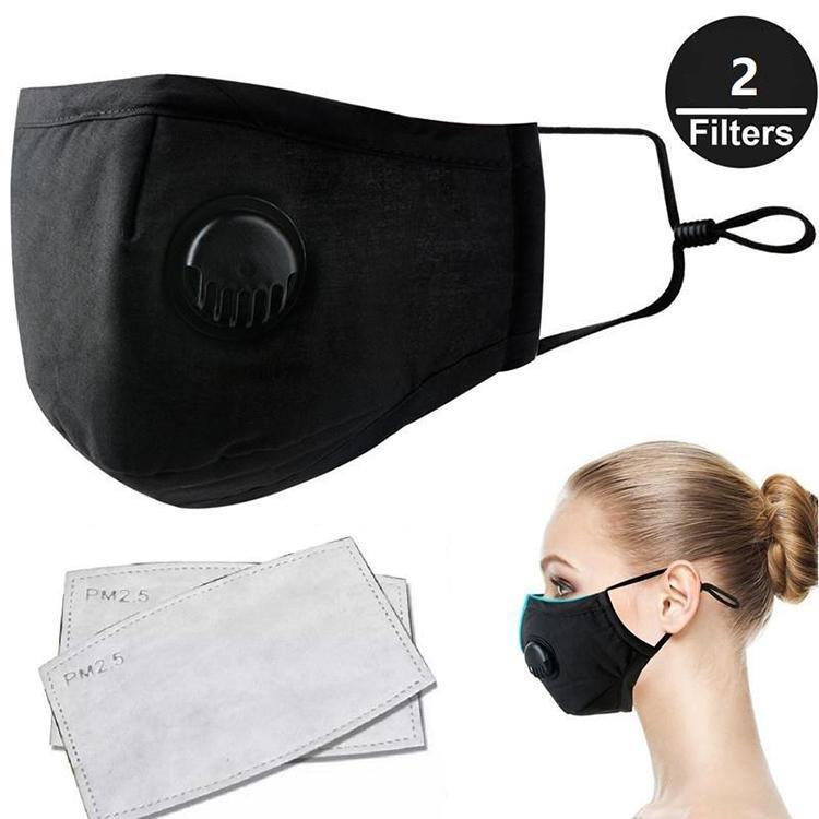 Face Masks and TWO PM2.5 filters -- Reusable, Adjustable, Comfortable - $13.99