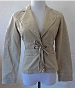 White House Black Market Womens Jacket Size 0 Beige Embroidered Floral W... - £35.85 GBP