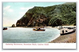 Gathering Moonstones on Moonstone Beach Catalina Island CA UNP UDB Postcard V10 - £3.06 GBP