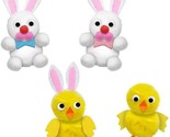 Easter Pom Pom Bunny Chick Craft Kits, 6/Pk, Select Kit S24 - $3.49