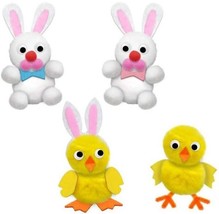 Easter Pom Pom Bunny Chick Craft Kits, 6/Pk, Select Kit S24 - £2.73 GBP