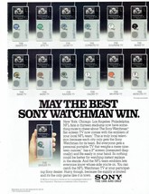 1983 Sony Watchman Print Ad Portable TV Electronics 8.5&quot; x 11&quot; - £15.22 GBP