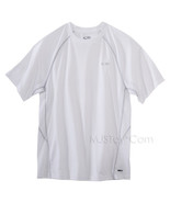 NWT C9 Champion Men Ventilating Pieced White Tee Mesh Back Workout T-Shirt - £14.11 GBP