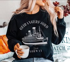 Geirangerfjord Norway Sweatshirt, Vintage Women&#39;s Norway Crewneck, Unisex Geiran - £33.03 GBP