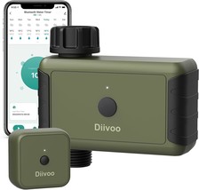 Diivoo Smart Sprinkler Irrigation Timer With Hub: Wifi-Enabled Water Timer For - £34.70 GBP