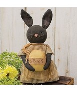 folk art primitive country Easter decor Sprint Egg Bunny rabbit 15&quot; DOLL - £45.63 GBP