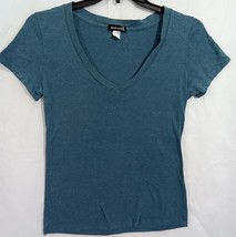 Wet Seal XL Blue V Neck Short Sleeve t shirt - £7.49 GBP