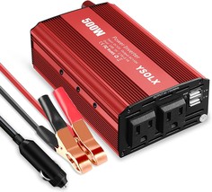 YSOLX 500W Power Inverter DC 12V to 110V AC Converter with 2 USB Ports and 2 AC - £41.55 GBP