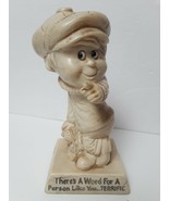 R&amp;W Berries Co&#39;s &quot;There&#39;s a word for a person....&quot; figurine 1970 ~ Made ... - $186.82 MXN