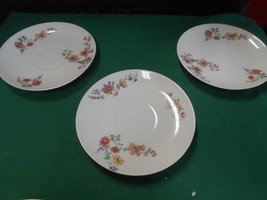Beautiful CH.FIELD Haviland Limoges GDA France- Set of 3 SAUCERS - £6.89 GBP