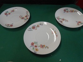 Beautiful CH.FIELD Haviland Limoges GDA France- Set of 3 SAUCERS - £6.51 GBP