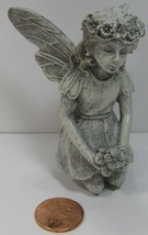 Unknown Brand Resin Garden Fairy with Flowers - £5.55 GBP