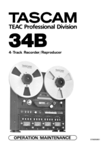 TASCAM 34B 4-Track Tape Recorder Operations/Maintenance Manual Copy 4G U... - $18.75