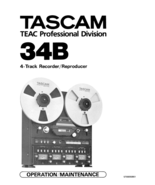 TASCAM 34B 4-Track Tape Recorder Operations/Maintenance Manual Copy 4G U... - $26.55 CAD